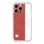 スリムプロテクションプレミアムケース with MagSafe［ CASEPLAY Bi-Colors Red & White - ケースプレイ・バイカラー レッド＆ホワイト ］
