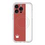 スリムプロテクションプレミアムケース with MagSafe［ CASEPLAY Bi-Colors Red & White - ケースプレイ・バイカラー レッド＆ホワイト ］