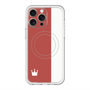 スリムプロテクションプレミアムケース with MagSafe［ CASEPLAY Bi-Colors Red & White - ケースプレイ・バイカラー レッド＆ホワイト ］