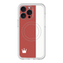 スリムプロテクションプレミアムケース with MagSafe［ CASEPLAY Bi-Colors Red & White - ケースプレイ・バイカラー レッド＆ホワイト ］