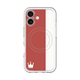 スリムプロテクションプレミアムケース with MagSafe［ CASEPLAY Bi-Colors Red & White - ケースプレイ・バイカラー レッド＆ホワイト ］