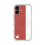 スリムプロテクションプレミアムケース with MagSafe［ CASEPLAY Bi-Colors Red & White - ケースプレイ・バイカラー レッド＆ホワイト ］