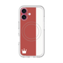 スリムプロテクションプレミアムケース with MagSafe［ CASEPLAY Bi-Colors Red & White - ケースプレイ・バイカラー レッド＆ホワイト ］