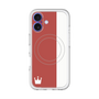 スリムプロテクションプレミアムケース with MagSafe［ CASEPLAY Bi-Colors Red & White - ケースプレイ・バイカラー レッド＆ホワイト ］