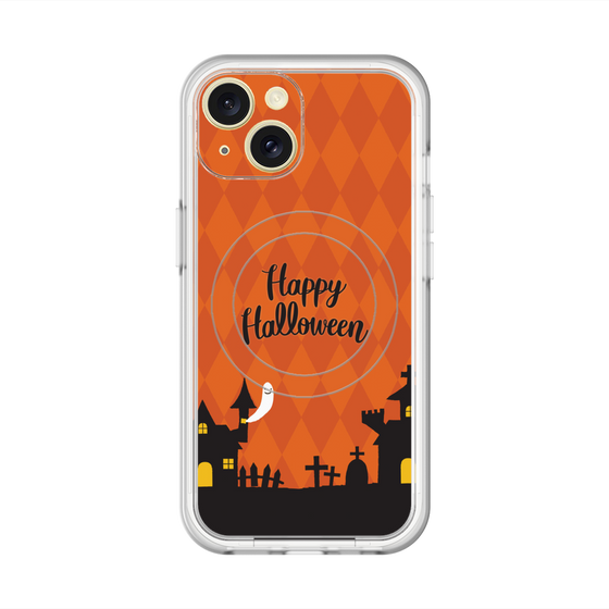 スリムプロテクションプレミアムケース with MagSafe［ Halloween World - Orange ］