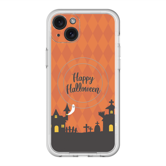 スリムプロテクションプレミアムケース with MagSafe［ Halloween World - Orange ］