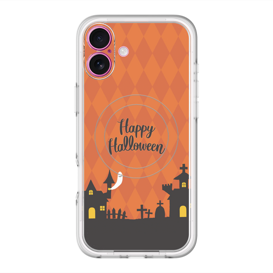 スリムプロテクションプレミアムケース with MagSafe［ Halloween World - Orange ］