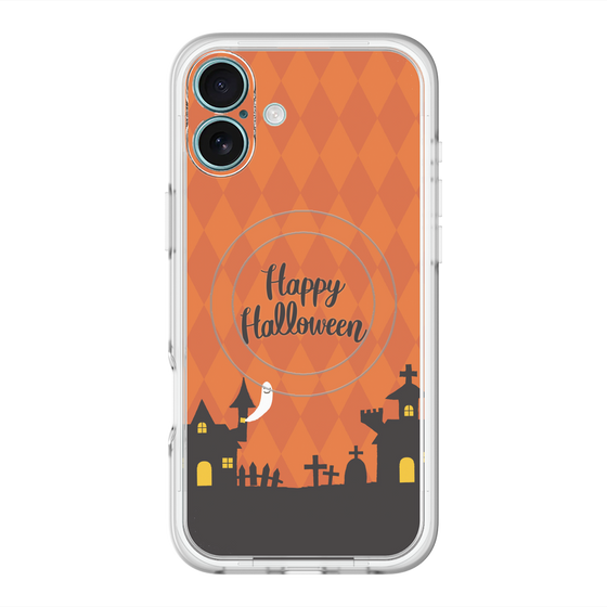 スリムプロテクションプレミアムケース with MagSafe［ Halloween World - Orange ］