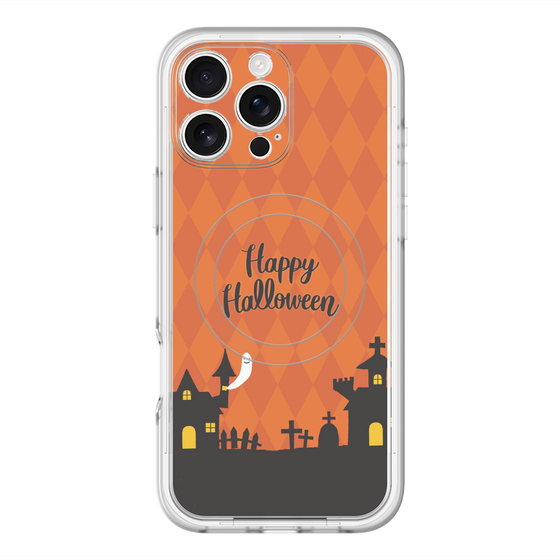 スリムプロテクションプレミアムケース with MagSafe［ Halloween World - Orange ］