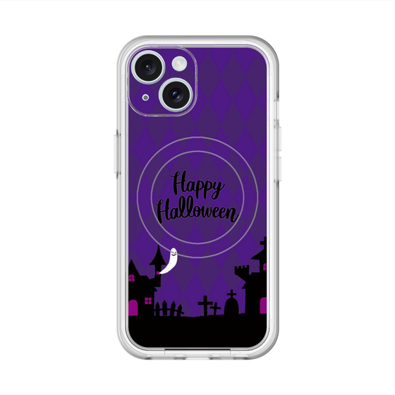 スリムプロテクションプレミアムケース with MagSafe［ Halloween World - Purple ］
