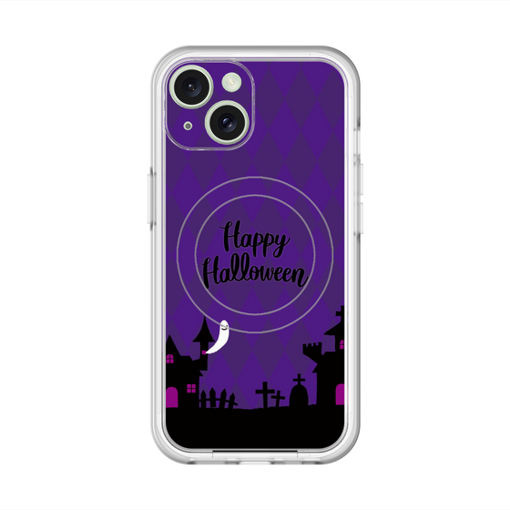 スリムプロテクションプレミアムケース with MagSafe［ Halloween World - Purple ］