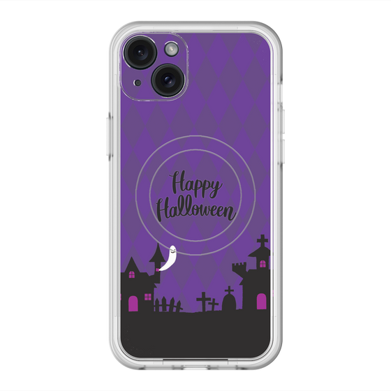 スリムプロテクションプレミアムケース with MagSafe［ Halloween World - Purple ］
