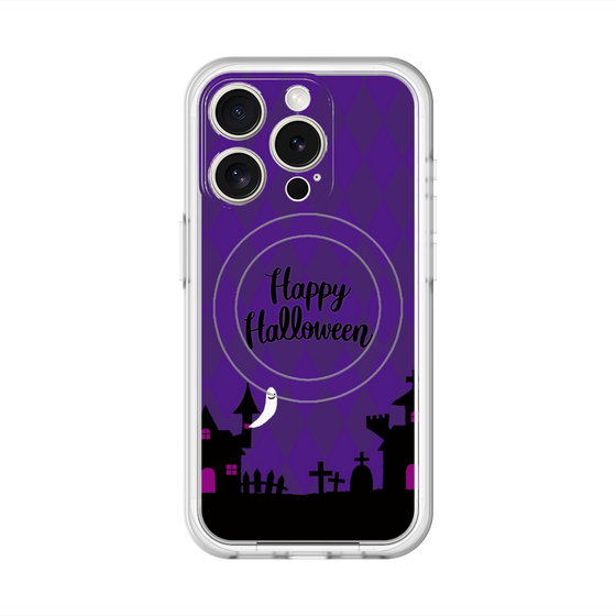 スリムプロテクションプレミアムケース with MagSafe［ Halloween World - Purple ］