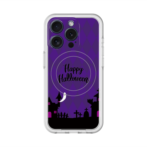 スリムプロテクションプレミアムケース with MagSafe［ Halloween World - Purple ］