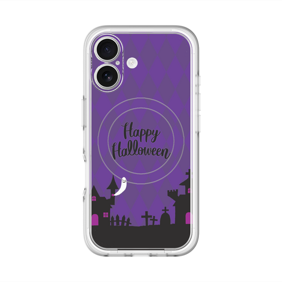 スリムプロテクションプレミアムケース with MagSafe［ Halloween World - Purple ］
