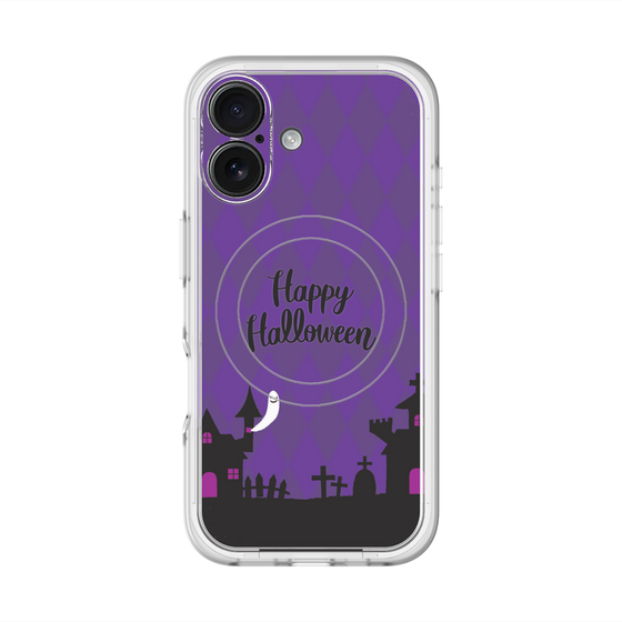 スリムプロテクションプレミアムケース with MagSafe［ Halloween World - Purple ］