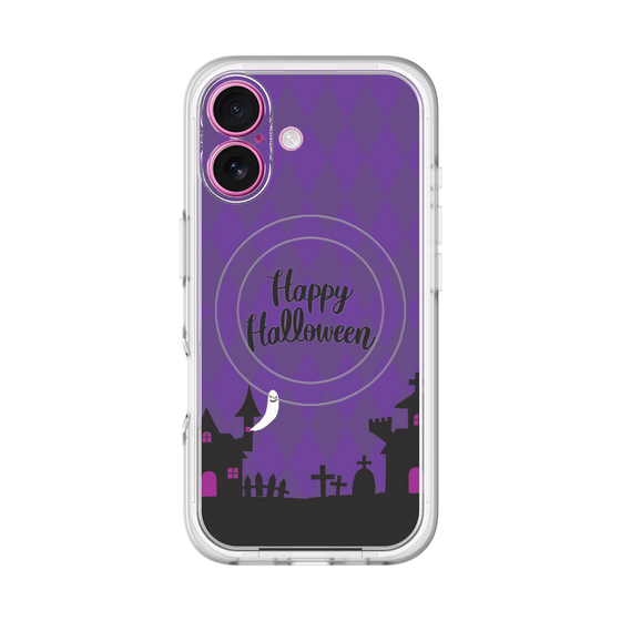 スリムプロテクションプレミアムケース with MagSafe［ Halloween World - Purple ］