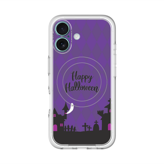 スリムプロテクションプレミアムケース with MagSafe［ Halloween World - Purple ］