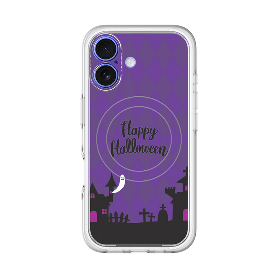 スリムプロテクションプレミアムケース with MagSafe［ Halloween World - Purple ］