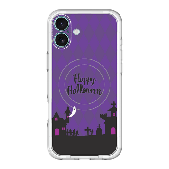 スリムプロテクションプレミアムケース with MagSafe［ Halloween World - Purple ］