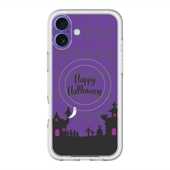 スリムプロテクションプレミアムケース with MagSafe［ Halloween World - Purple ］