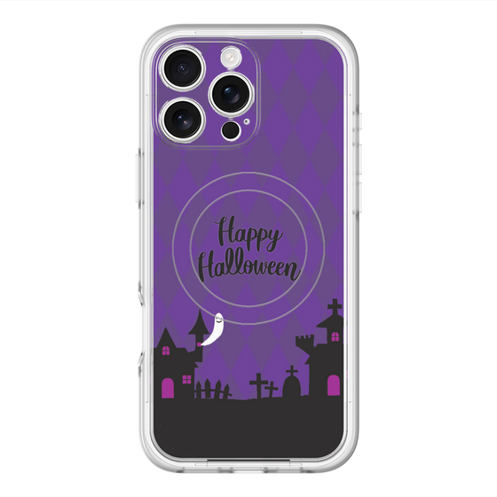 スリムプロテクションプレミアムケース with MagSafe［ Halloween World - Purple ］