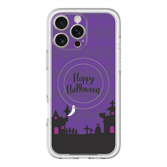スリムプロテクションプレミアムケース with MagSafe［ Halloween World - Purple ］