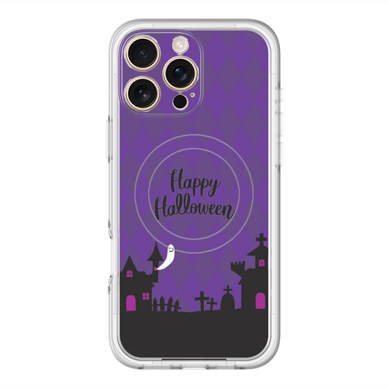 スリムプロテクションプレミアムケース with MagSafe［ Halloween World - Purple ］