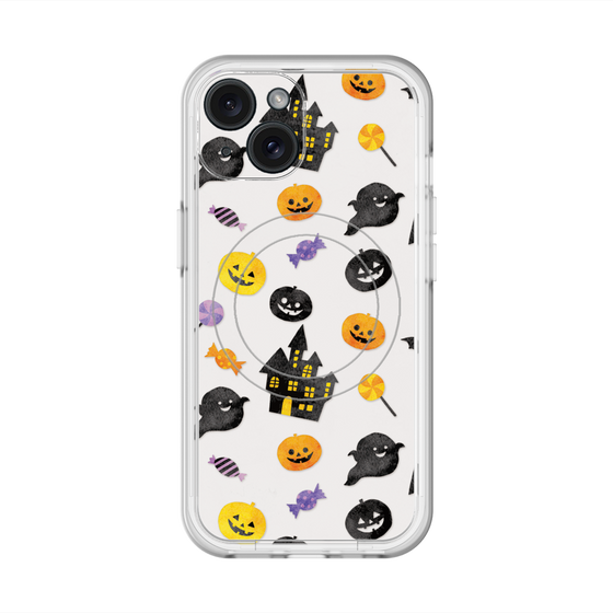 スリムプロテクションプレミアムケース with MagSafe［ Halloween Party - White ］