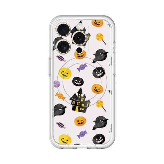 スリムプロテクションプレミアムケース with MagSafe［ Halloween Party - White ］