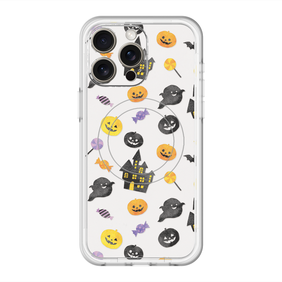 スリムプロテクションプレミアムケース with MagSafe［ Halloween Party - White ］