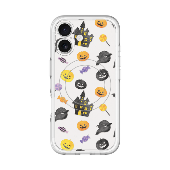 スリムプロテクションプレミアムケース with MagSafe［ Halloween Party - White ］