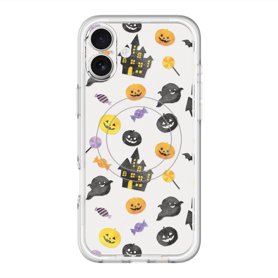 スリムプロテクションプレミアムケース with MagSafe［ Halloween Party - White ］