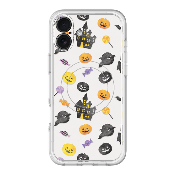 スリムプロテクションプレミアムケース with MagSafe［ Halloween Party - White ］