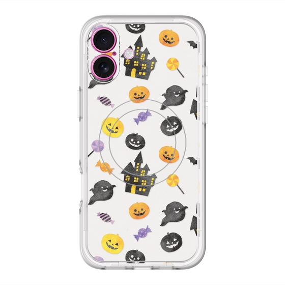 スリムプロテクションプレミアムケース with MagSafe［ Halloween Party - White ］