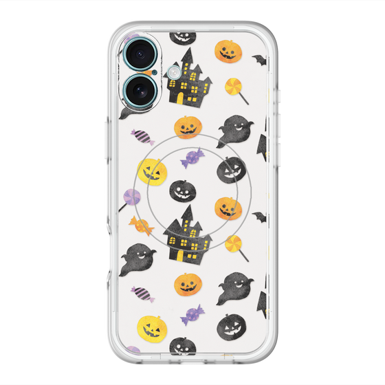 スリムプロテクションプレミアムケース with MagSafe［ Halloween Party - White ］