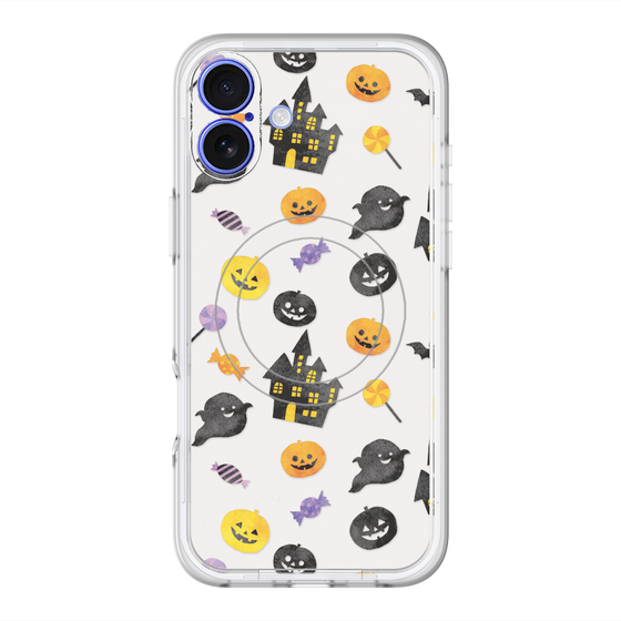 スリムプロテクションプレミアムケース with MagSafe［ Halloween Party - White ］