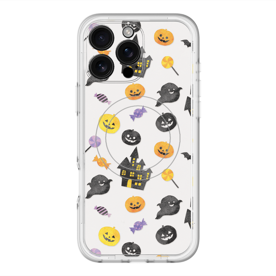 スリムプロテクションプレミアムケース with MagSafe［ Halloween Party - White ］