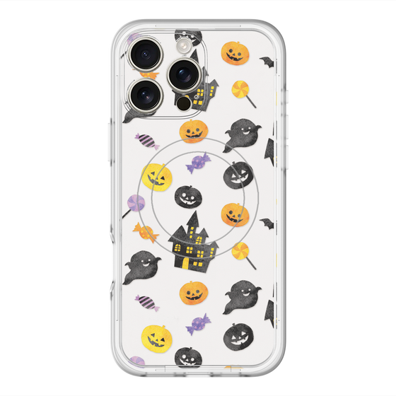スリムプロテクションプレミアムケース with MagSafe［ Halloween Party - White ］