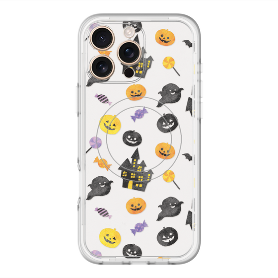 スリムプロテクションプレミアムケース with MagSafe［ Halloween Party - White ］