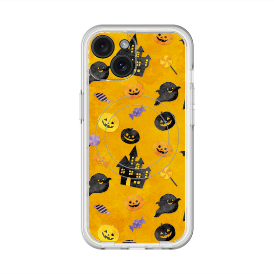 スリムプロテクションプレミアムケース with MagSafe［ Halloween Party - Orange ］