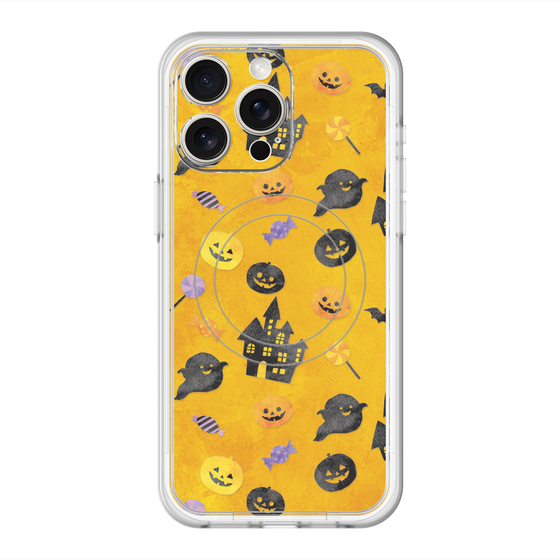 スリムプロテクションプレミアムケース with MagSafe［ Halloween Party - Orange ］