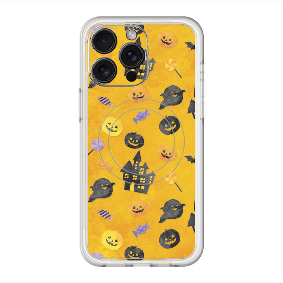 スリムプロテクションプレミアムケース with MagSafe［ Halloween Party - Orange ］