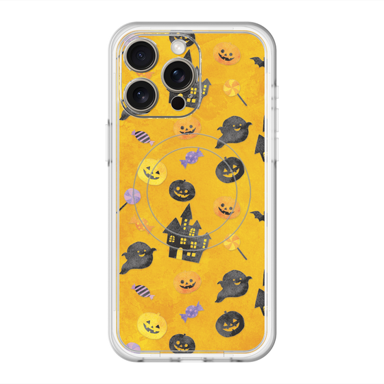 スリムプロテクションプレミアムケース with MagSafe［ Halloween Party - Orange ］