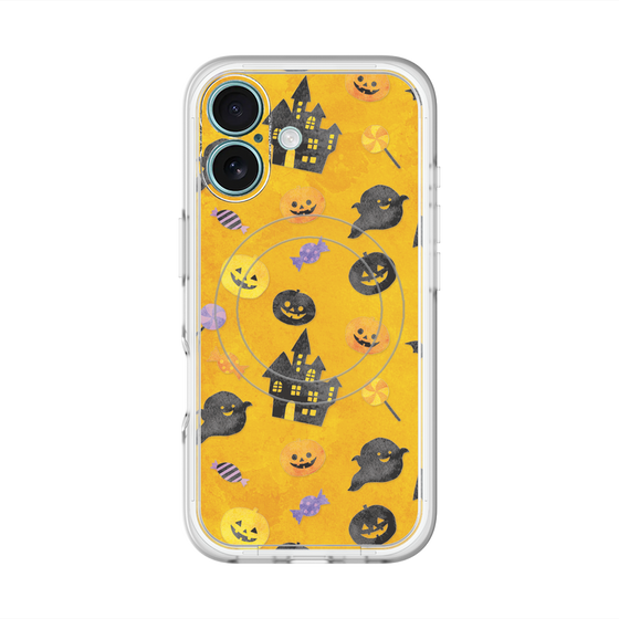 スリムプロテクションプレミアムケース with MagSafe［ Halloween Party - Orange ］