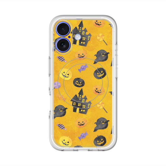 スリムプロテクションプレミアムケース with MagSafe［ Halloween Party - Orange ］