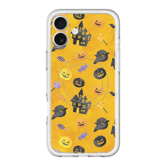スリムプロテクションプレミアムケース with MagSafe［ Halloween Party - Orange ］