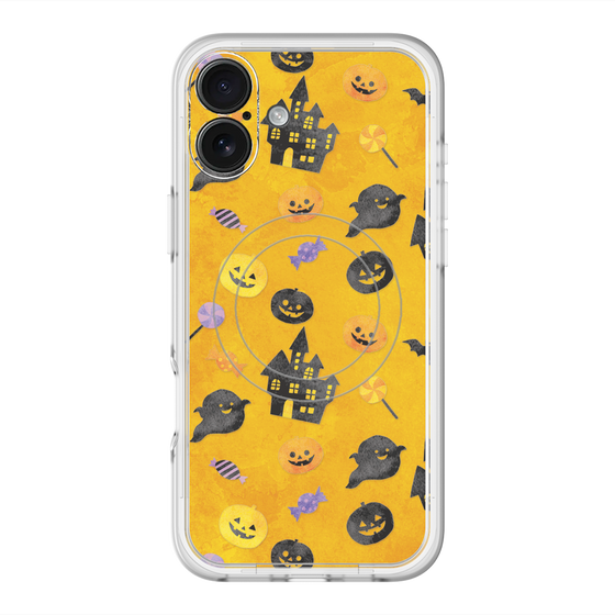 スリムプロテクションプレミアムケース with MagSafe［ Halloween Party - Orange ］