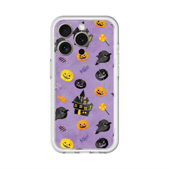スリムプロテクションプレミアムケース with MagSafe［ Halloween Party - Purple ］