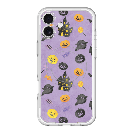 スリムプロテクションプレミアムケース with MagSafe［ Halloween Party - Purple ］